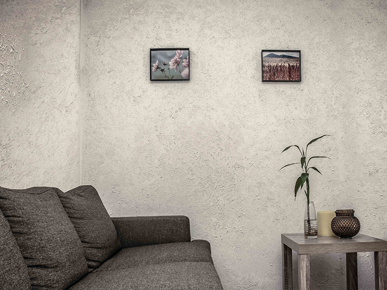 Detalle de superficie lisa después de empastar